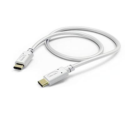 HAMA C&acirc;ble de charge/donn&eacute;es, USB Type-C - USB Type-C, 1,5 m, blanc - Neuf