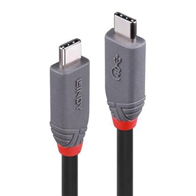 LINDY  36947 c&acirc;ble USB 0,8 m USB4 Gen 3x2 USB C Noir, C&acirc;ble coaxial