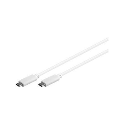 WENTRONIC C&acirc;ble USB-C 3.1 1re G&eacute;n&eacute;ration, Blanc, 0.5m Longueur
