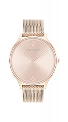 CALVIN KLEIN Montre Femme Timeless 2h Dor&eacute; rose 25200002 Rose 
