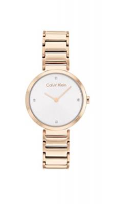 CALVIN KLEIN Montre Minimalistic T Bar Gris 25200140 Rose 