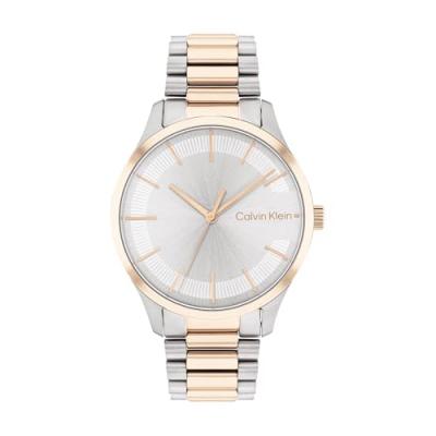 CALVIN KLEIN Montre Femme Iconic Bracelet Blanc 25200044 Gris 