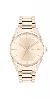 CALVIN KLEIN Montre Femme Iconic Bracelet Dor&eacute; rose 25200042 Rose 