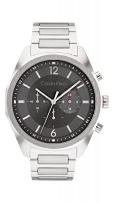 CALVIN KLEIN  pour homme. Montre chronographe analogique Ck Force argen