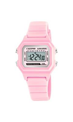 CALYPSO Montre Fille  K5802-3 - Bracelet R&eacute;sine Rose