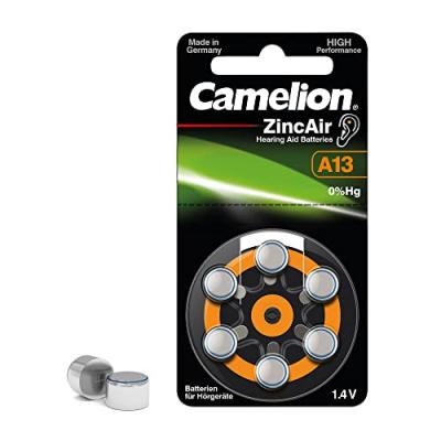 CAMELION  A13 ZL 13 Set de 6 Piles