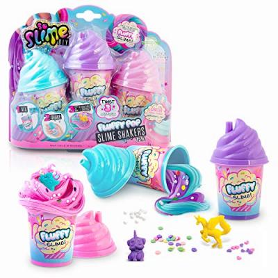 SLIME DIY Canal Toys- So DIY-Slime Fluffy-Pack de 3 shakers-SSC 101, Multicolore