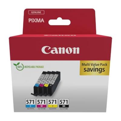 CANON Multipack de cartouches d'encre  CLI-571 BK/C/M/Y