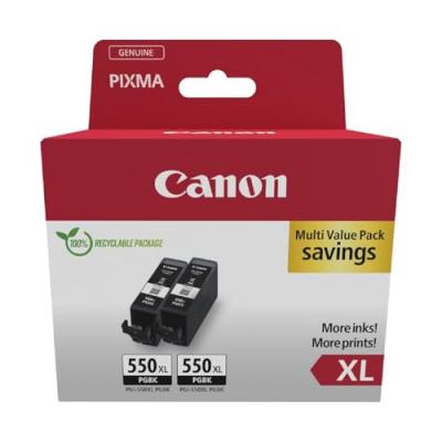CANON Cartouche d'encre noire &agrave; haut rendement  PGI-550XL (double pack)