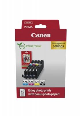 CANON  CLI-526 BK/C/M/Y Photo Value Pack