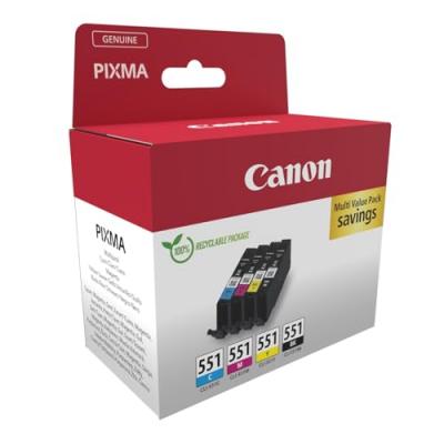 CANON  6509B016 cartouche d'encre 4 pi&egrave;ce(s) Original Noir, Cyan, Magenta, Jaune