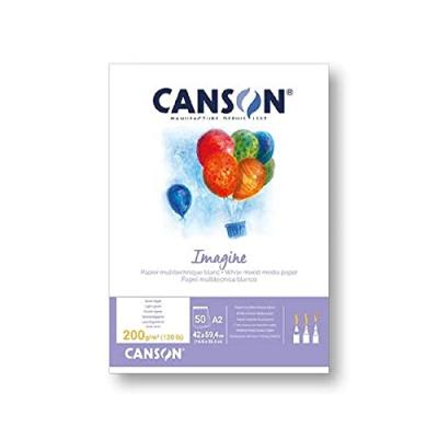 CANSON  Bloc &Agrave; Dessin Imagine, Format A2, 200 G/M2