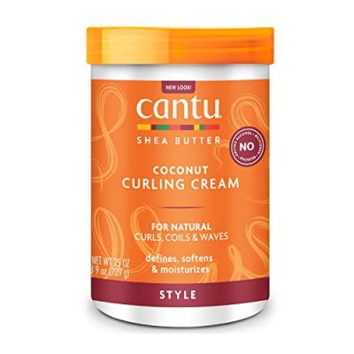 CANTU  Cr&egrave;me de bouclage cheveux naturels &agrave; la noix de coco 709 gr