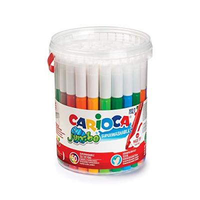 CARIOCA  jumbo bo&icirc;te de 50 feutres de coloriage lavables