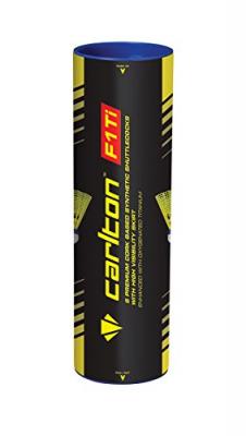 CARLTON  F1-Ti Volants de badminton Vitesse moyenne Jaune Tube de 6