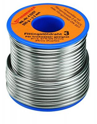 ROTHENBERGER Fil d'apport, Mod&egrave;le : Bobine de 250 g, &Oslash; 3,0 mm