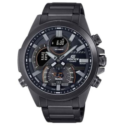 CASIO Montre Homme  Edifice ECB-30DC-1AEF - Bracelet R&eacute;sine Noir