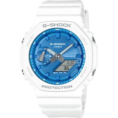 G SHOCK Montre Homme Casio G-Shock - GA-2100WS-7AER Bracelet Cuir