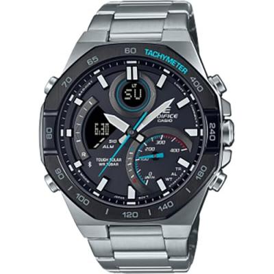 CASIO Montre Homme  ECB-950DB-1AEF - Bracelet Acier Argent