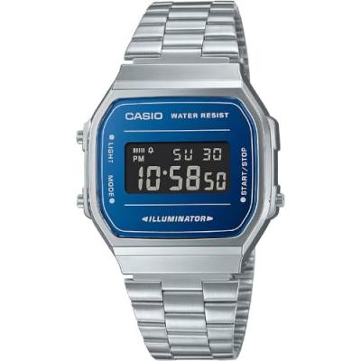 CASIO Montre Homme  A168WEM-2BEF - Bracelet Acier Argent