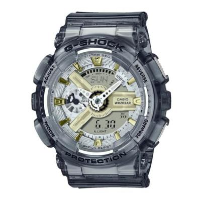 CASIO Montre Homme GMA-S110GS-8AER - Bracelet R&eacute;sine Noir