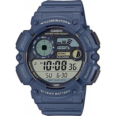 CASIO Montre Homme  WS-1500H-2AVEF - Bracelet R&eacute;sine Bleu