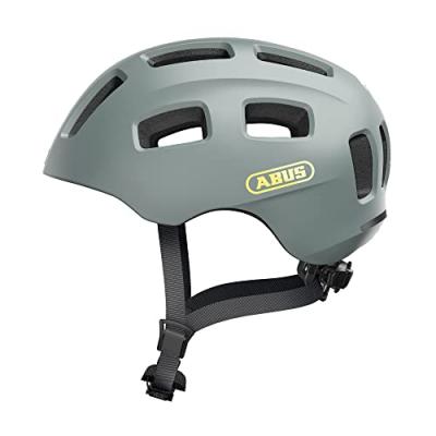 ABUS  Youth Youn-I 2.0 Cycling Helmet - Gris clair} - S}, Gris clair}