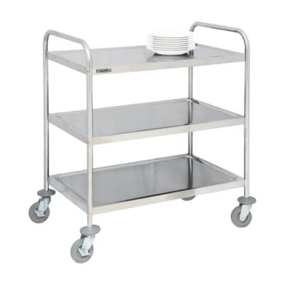 NODATA Chariot en inox 3 plateaux - casselin - acier inoxydable 920x600x945mm