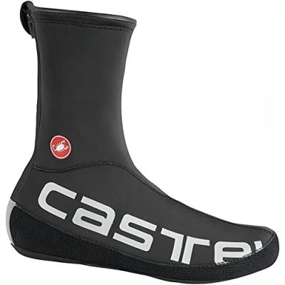 CASTELLI Couvre-chaussures  Diluvio UL - S/M Black/Silver Reflex
