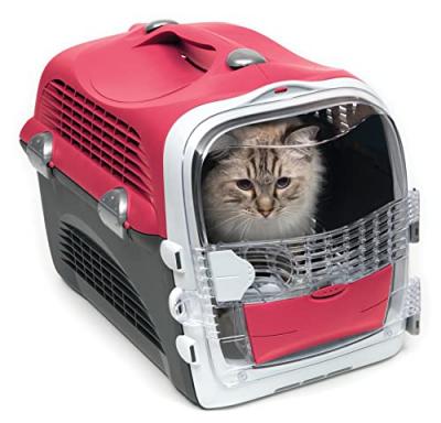 CAT IT Catit &ndash; Cage de Transport Cabrio pour Chat, Rouge Cerise