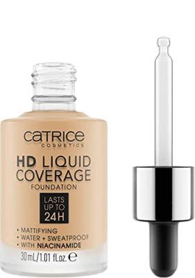 CATRICE HD LIQUID COVERAGE FOUNDATION dure jusqu'&agrave; 24h #036-noisette 30 ml