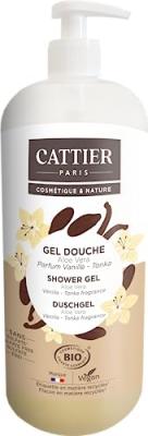 CATTIER  - Gel douche sans sulfate Parfum Vanille - Tonka 1L