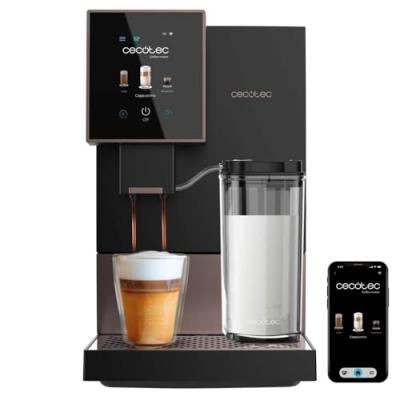 CECOTEC Cremmaet Compactccino Connected Black Rose Cafeti&egrave;re super automatique 