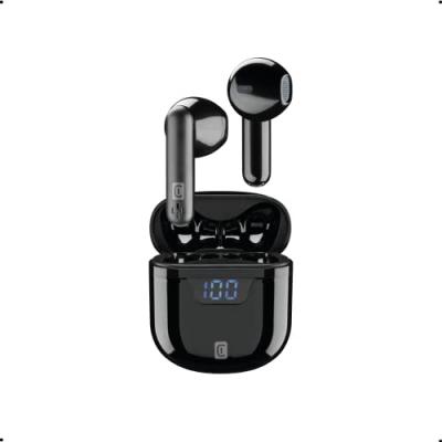 CELLULAR LINE Ecouteurs Seek True Wireless Stereo TWS Appels Musique Bluetooth Socle de chargement Noir