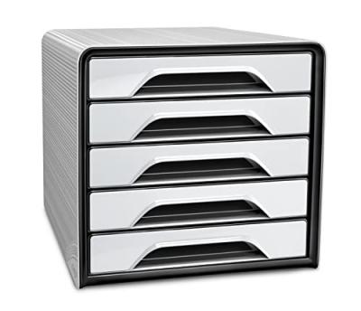 CEP   module de classement smoove classic, 5 tiroirs, blanc / noir
