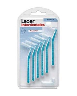LACER  Brossette interdentaire cylindrique fine blister 6 unit&eacute;s 6