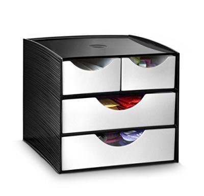 CEP   module de rangement, 4 tiroirs, noir noir