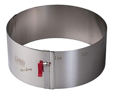 LARES  Cercle &agrave; p&acirc;tisserie extensible 18-30 cm / Hauteur 10 cm