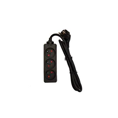 Chacon bloc multiprise 3 prises 16a 1,5m noir - qp0015351