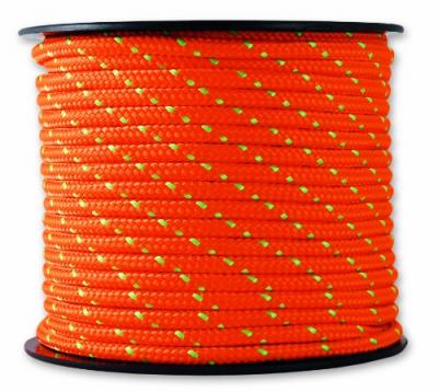 CHAPUIS  - Tresse polyest./polyamide orange/vert &Oslash;3mm 200kg bob 25m