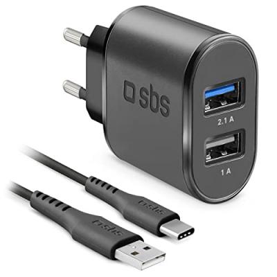 SBS Kit voyage USB de recharge avec c&acirc;ble de type C