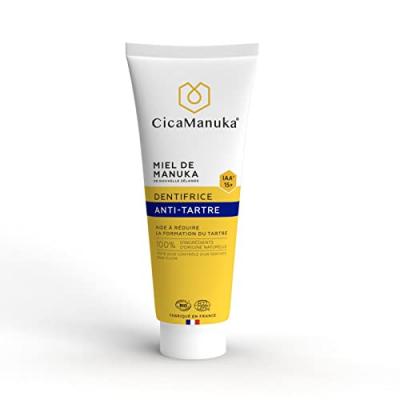 CICAMANUKA Dentifrice Anti Tartre Miel de Manuka IAA15+ 75ml Cica Manuka