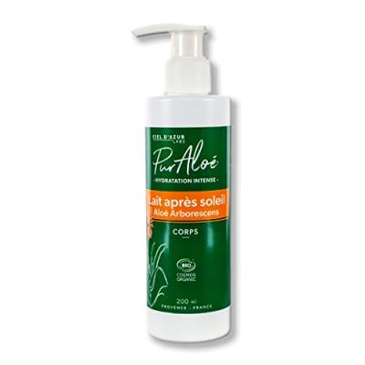 PUR ALOE Pur'aloe - Lait apr&egrave;s soleil Bio - Alo&eacute; arborescens - 200 ml