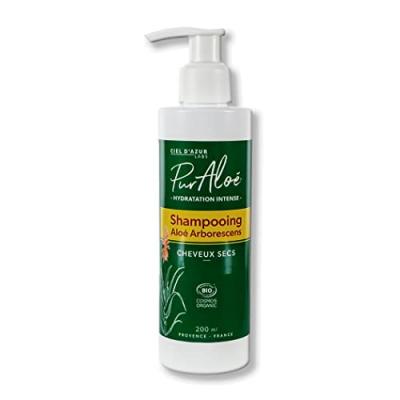 PUR ALOE Pur'aloe - Shampooing cheveux secs Bio - Alo&eacute; Arborescens - 200 ml
