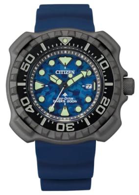 CITIZEN Montre Homme  PROMASTER BN0227-09L - Bracelet Silicone Bleu