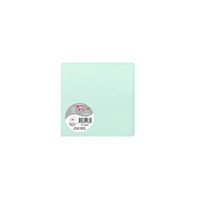 POLLEN  Carte Simple 210g 135x135 vert jade 210g pqt 25