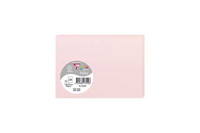 POLLEN Paquet de 25 cartes simples  110x155mm Rose 210g