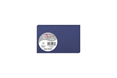 CLAIREFONTAINE Paquet de 25 cartes simples Pollen 82x128mm Bleu Nuit 210g