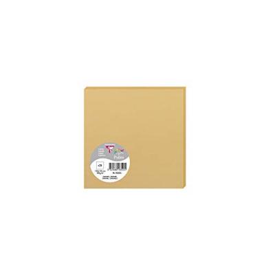 CLAIREFONTAINE Paquet de 25 cartes simples Pollen 135x135mm Caramel 210g