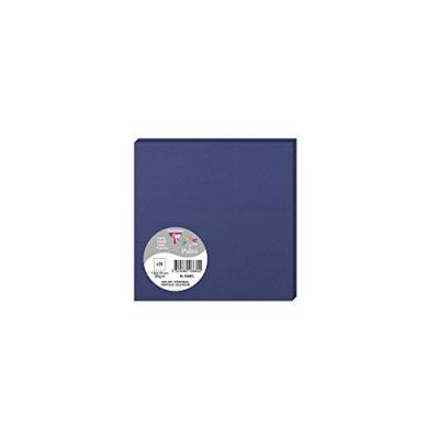 POLLEN Paquet de 25 cartes simples  135x135mm Bleu Nuit 210g